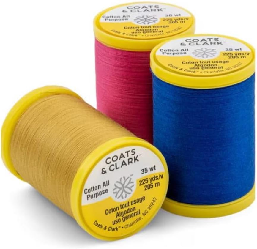 Coats & Clark Cotton All Purpose Sewing Thread 100% Mercerized Cotton