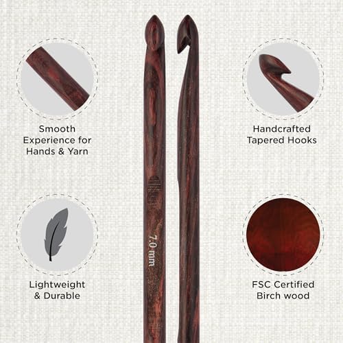 KnitPro Dreamz Deluxe Single-Ended Crochet Hook Set | 8 US Sizes