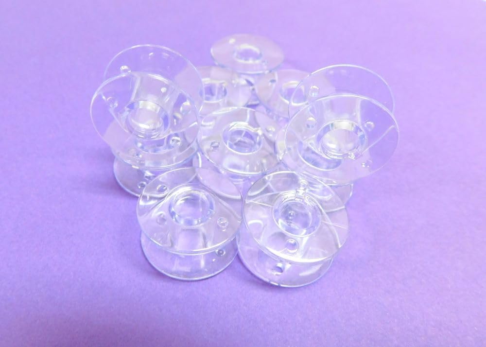 10 New Generic Sewing Machine Plastic Bobbins, Class 15, 2518P, Will