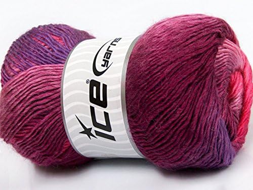 (1) 100 Gram Primadonna Bouquet Self-Striping Yarn, Fine/Sport Weight