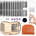 Yarniss 15 Pairs Interchangeable Circular Knitting Needles, Case