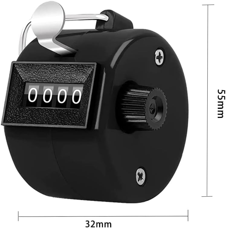 Counter Clicker 4-Digit Number Count, Handheld Mechanical Counters