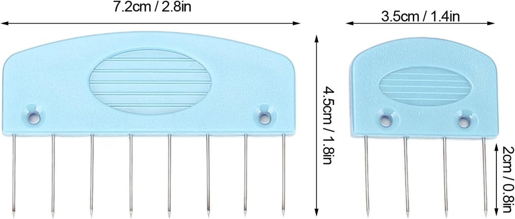 Asixxsix 20PCS Knit Blocking Pins Kit 0.8 inch Pin (Sky Blue)