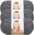 Lion Brand Vanna's Choice Yarn (3-Pack) Charcoal Grey 860-151
