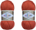 Alize Diva Yarn 100% Microfiber Acrylic 2 Skeins 200gr 767 yds