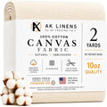 AK TRADING CO. | Premium 10oz Natural Cotton Duck Canvas Fabric