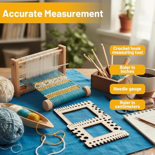 2Pcs Knitting Gauge Measuring Tool, Measuring Tools for Sewing, Sewing