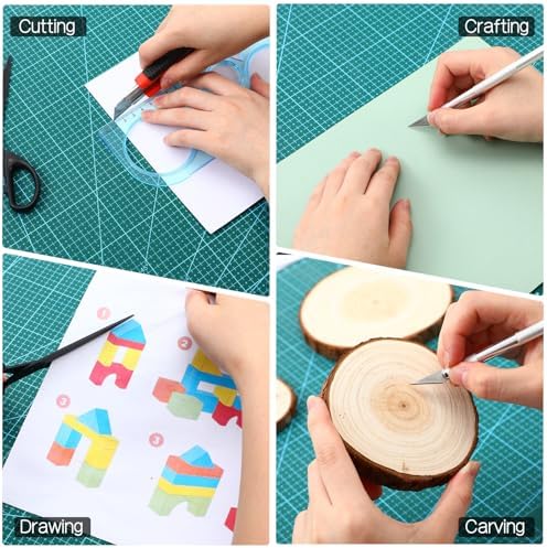 Nuanchu 2 Pcs 18" x 24" Self Healing Double Sided Cutting Mat with