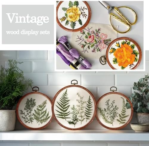 Burbell 15 Pcs 4 Inch Round Embroidery Hoops Frame