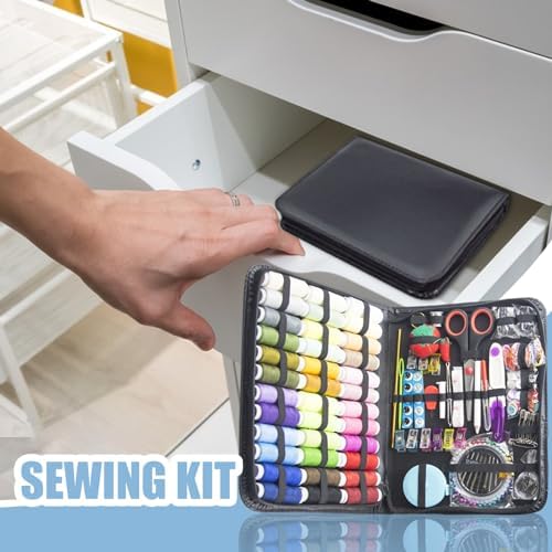 awakentti Sewing Kit with Case Portable Sewing Supplies, Home Sewing