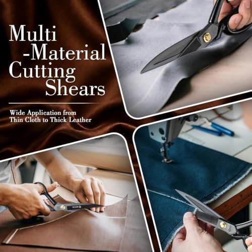 Sewing Scissors - 11" Heavy Duty Tailor Shears for Fabric Cutting