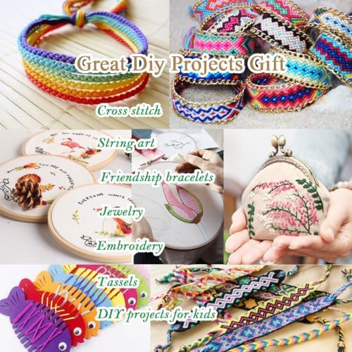 Rainbow Color Embroidery Floss - Cross Stitch Threads - Friendship