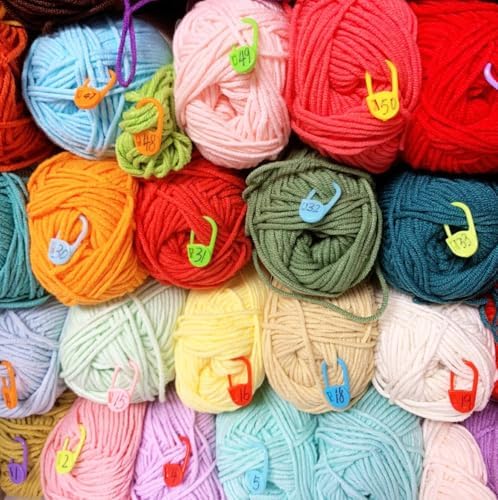 1000 Pieces Colorful Plastic Safety Pins,Knitting Markers Crochet