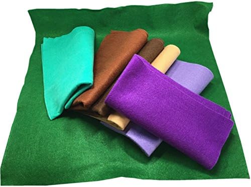 Misscrafts 7pcs 18" X 18" 1.4mm Thick Soft Felt Nonwoven Fabric Sheet