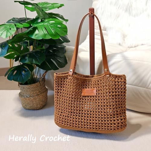 Herally Crochet Kit DIY Bag for Beginners - Crochet Tote Bag