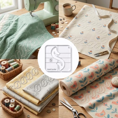 Quilting Templates Machine Quilting: Durable Acrylic Ruler Set