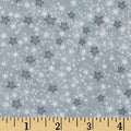 Comfy Flannel Stars Grey, Fabric by the Yard