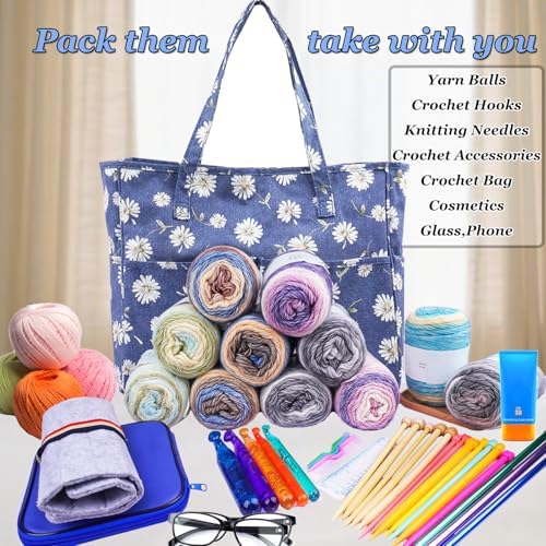 Crochet Bag Organizer Yarn Storage Organizer