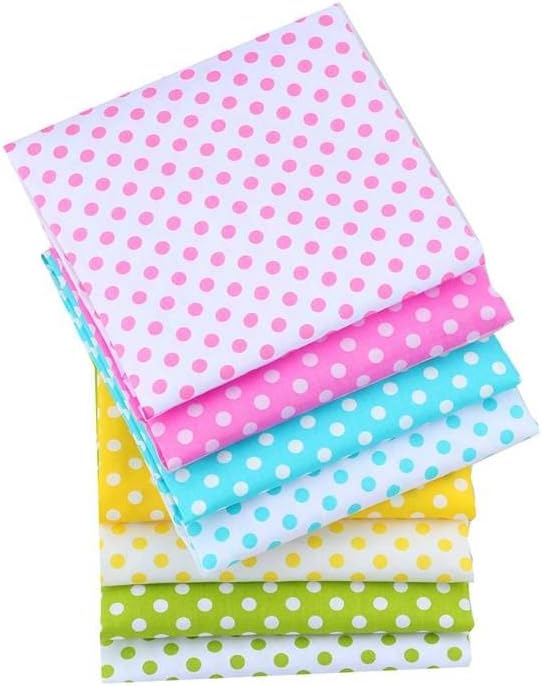 AMORNPHAN Multicolors Polka Dots Series Printed 100% Cotton Quilting