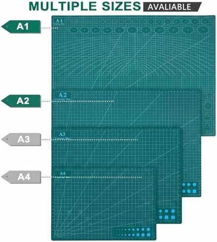 THMINS Self-Healing Sewing Mat, 18" x 24", Green Cutting Mat,A2