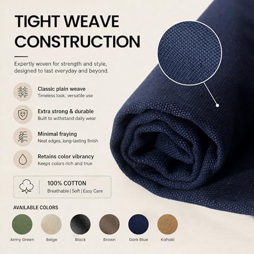 Wildarms 100% Cotton Canvas Fabric by The Yard - 59" Wide 12oz