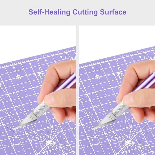 Headley Tools 12"x12" Rotating Cutting Mat, Self Healing Mat with