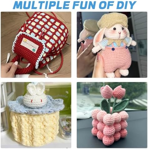 Plush Chunky Chenille Yarn for Crocheting, Soft Fluffy Velvet Yarn for