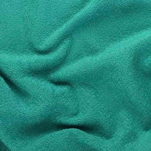 Mook Fabrics Solid Blaze Fleece [60in. Wide], Spruce Cut by The Yard