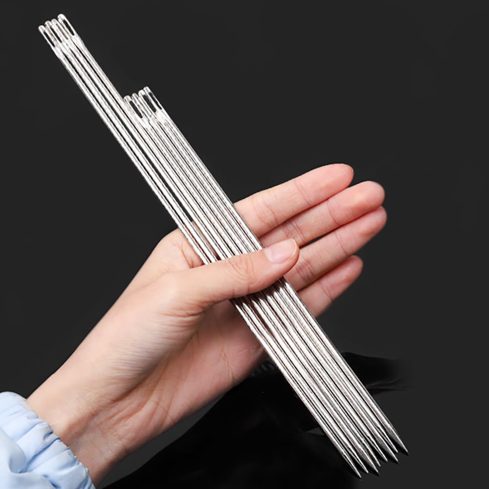 4" Professional Upholstery Needle 10cm Length 3mm Thickness, Big Eye