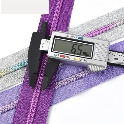 1/2/3/5/10M 5# Nylon Zipper Tape with Sliders Plastic Coil Zips for