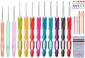 Lewhoo 12PCS Ergonomic Crochet Hooks Set with Case, Size from