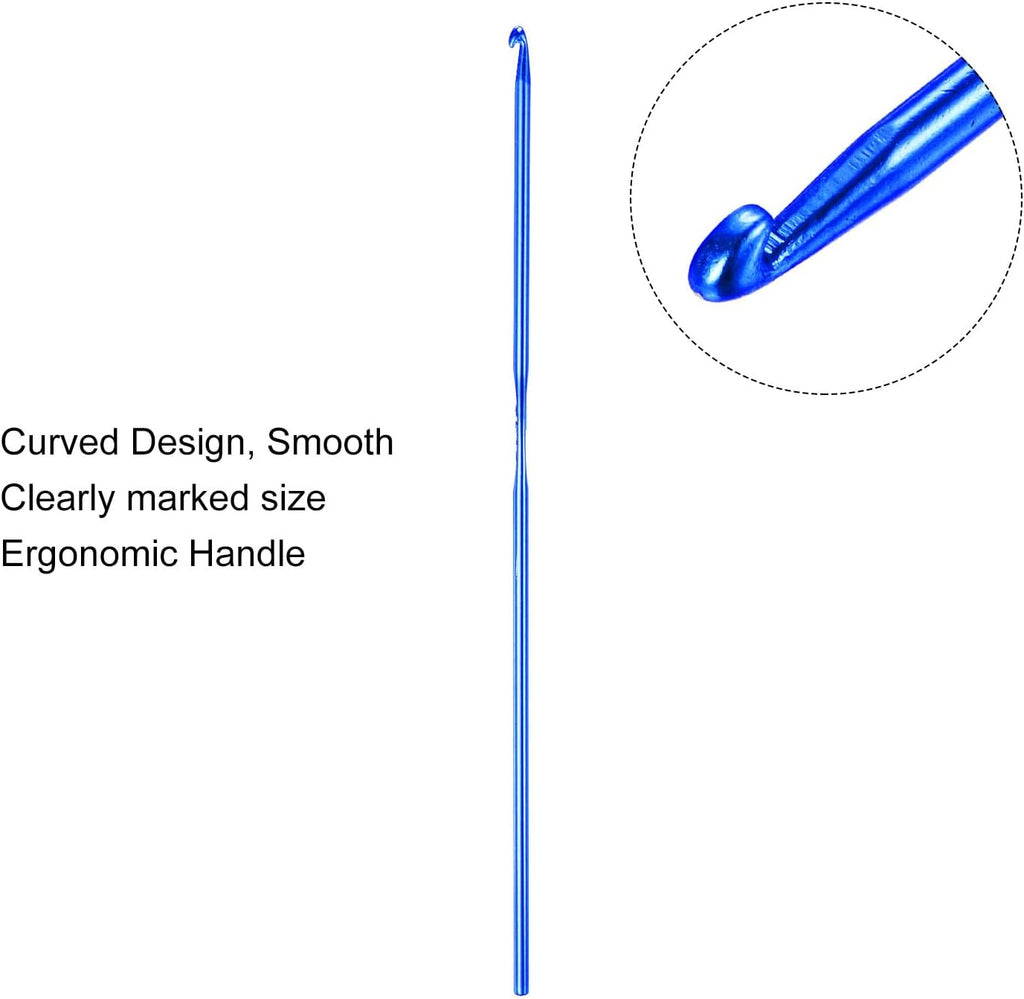 uxcell 20Pcs Aluminum Crochet Hook 2.5mm Knitting Needles for DIY