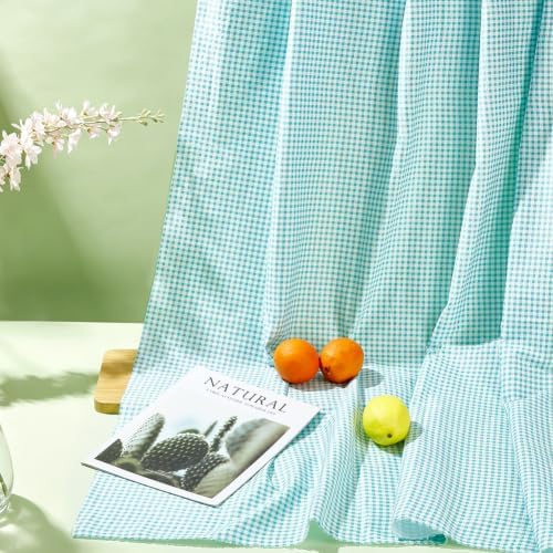 PH PandaHall 1 Yard Gingham Cotton Fabric, 63 Inch Wide Plaid Fabric