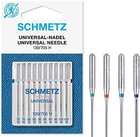 50 Schmetz Assorted Universal Sewing Machine Needles 130/705H 15x1H