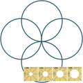 Westalee Design Simple Circles Template Set 2 (4pc Set) (High Shank)