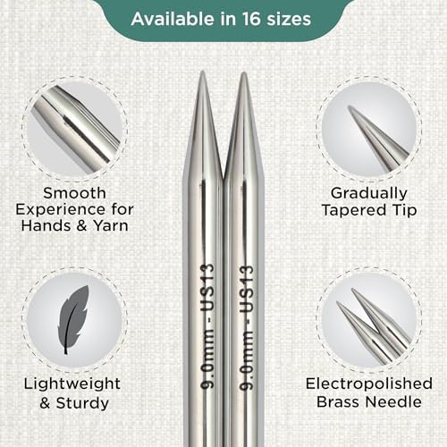 KnitPro Nova Interchangeable Circular Needles 5" (13cm) | US Size 13