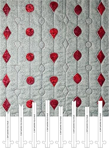 Westalee Design Spin-E-FEX Snowflake Templates Set of 8 (Low Shank)