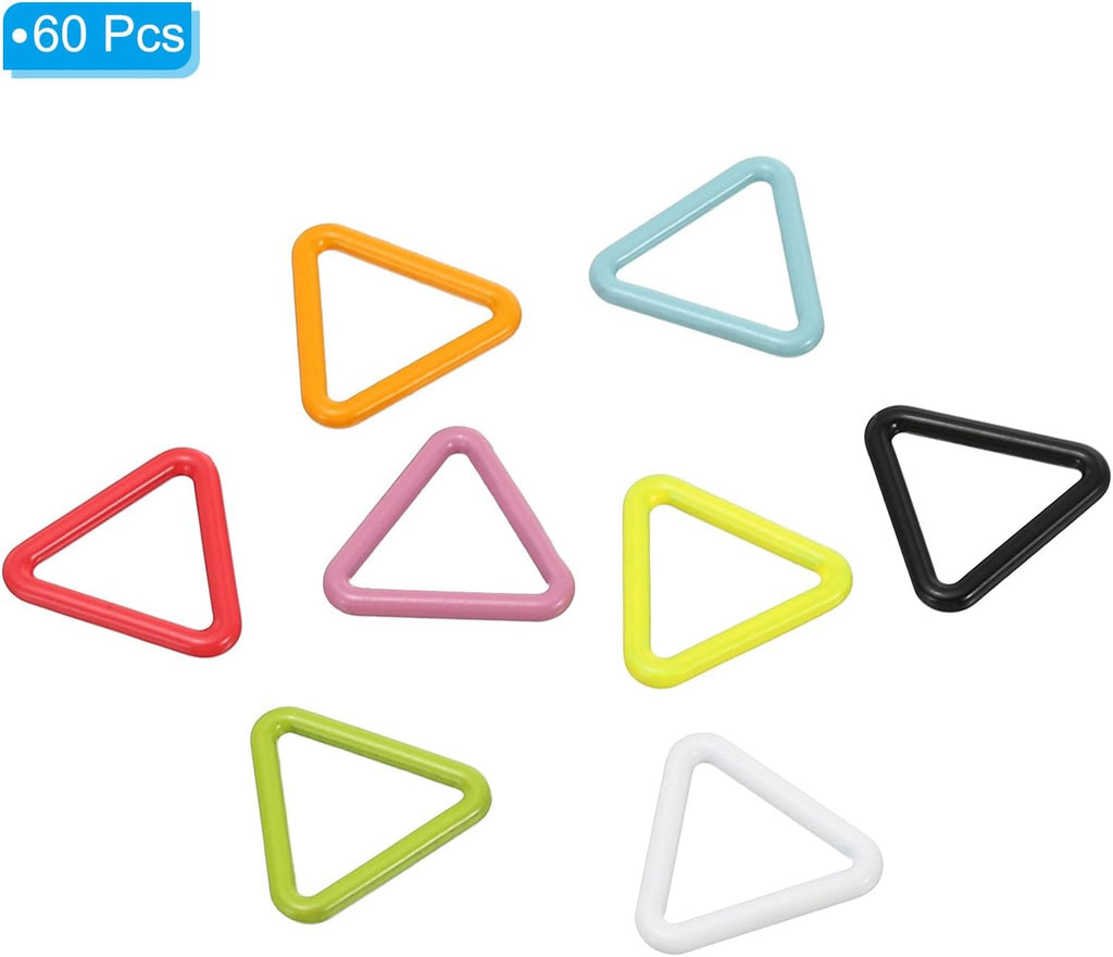PATIKIL Colorful Crochet Stitch Markers, 30 Pack Metal Knitting