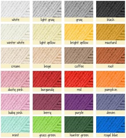 Acrylic Yarn for Crocheting & Knitting – Soft Crochet Yarn for