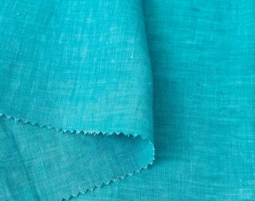 100% Linen Fabric – Lightweight Delavé Vintage Dyed – Two-Tone Effect