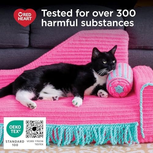 RED HEART Super Saver 3-Pack yarn, BABY PINK 3 Pack