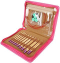 Jenivaint Circular Knitting Needle Kit Interchangeable Set Bamboo and