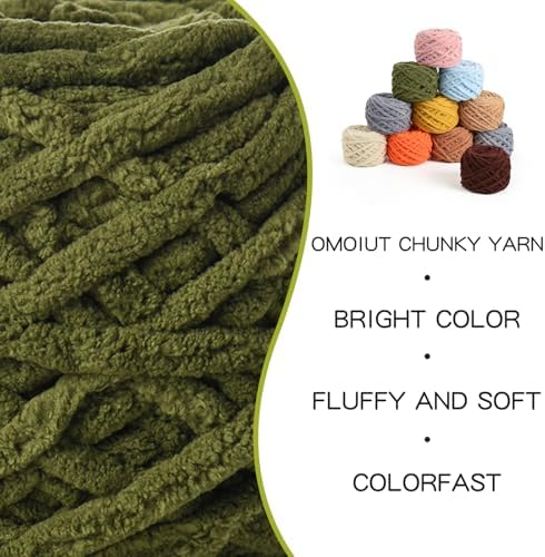 Plush Chenille Chunky Yarn 100g (49.2yd) - Fluffy Velvet Yarn Crochet