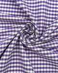EOVEA - Poly Cotton Gingham Checkered Fabric, 60" Wide, 1/8" Plaid