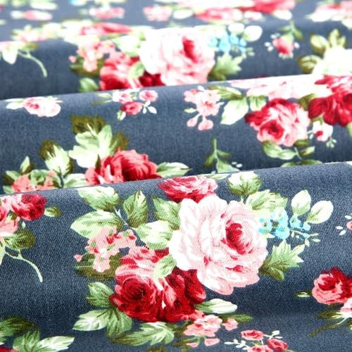 Nodsaw Retro Floral 10-Inch Cotton Precut Squares – 42 Pack