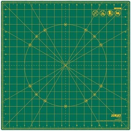 OLFA 17x17" 360-Degree Rotating Cutting Mat (RM-17S-01) - Self-Healing