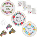 Louise Maelys 3-Set Embroidery Kits for Beginners
