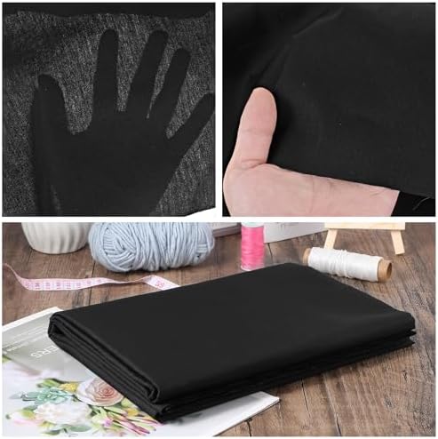 100% Black Cotton Fabric 5 Yards 59 Inches Wide Cotton Quilting Fabric