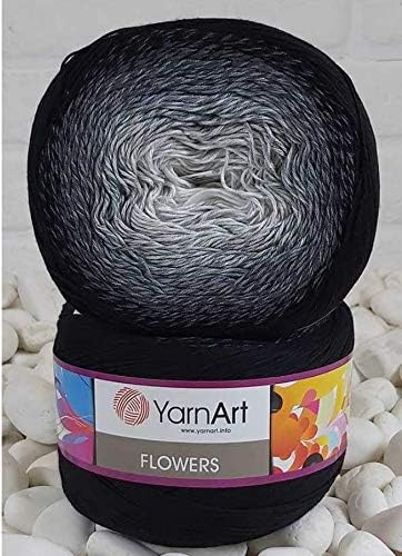 YarnArt Flowers Gradient Cotton Cake Yarn, 1094 Yards, Color 253-1
