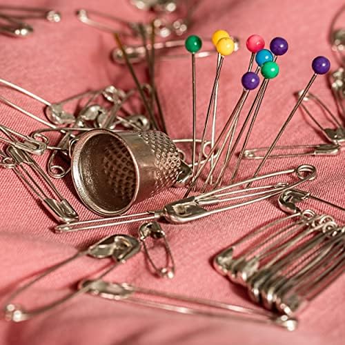50 Pack Thimbles Silver Color Finger Protector Metal Sewing Thimbles